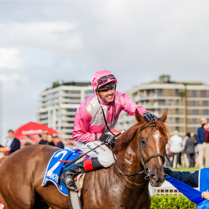 man on horse at eagle farm